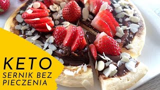 KETO  Sernik bez pieczenia z truskawkami i czekoladą [upl. by Isia]