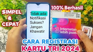 Cara Registrasi Kartu 3 Terbaru 2024 [upl. by Zurheide]