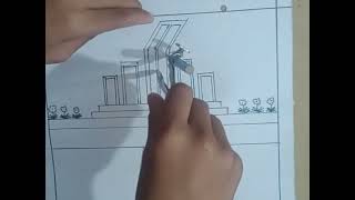 How to draw shohid minar drawing  shahid minar drawing  শহীদ মিনার আঁকানো । 21 February drawing [upl. by Pickens]