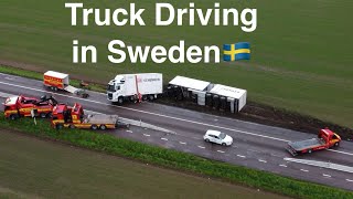 Trucking in Sweden  Tullinge to Fittja Stockholm  Driving in Stockholm foryou truck [upl. by Iru]