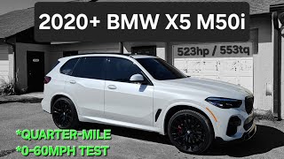 2020 BMW X5 M50i Quarter Mile and 060MPH DRAGY TESTING  This SUV is NICE AND FAST Kudos BMW [upl. by Serilda]