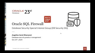 Discover the new 23ai feature Oracle SQL Firewall with live interactive demo [upl. by Allerim95]