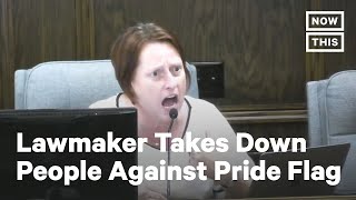 LGBTQ Lawmaker Confronts People Protesting Pride Flag  NowThis [upl. by Halullat491]