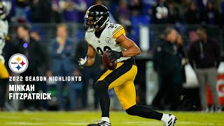 HIGHLIGHTS Minkah Fitzpatricks Top Plays of 2022  Pittsburgh Steelers [upl. by Carline]