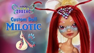 POKEMON ZODIAC 8 Custom Doll Repaint Pisces – Milotic Mermaid –Dollightful Tropical Collab 2019 [upl. by Tiler]