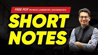 Short Notes for Physics Chemistry amp Mathematics  FREE PDF  Anup Sir  MARKS App [upl. by Ellevart]