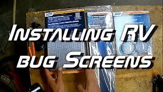 Installing RV Bug Screens for Water Heater Refrigerator amp Furnace Vents [upl. by Gabler59]