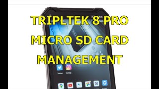 TRIPLTEK 8 SD CARD MANAGEMENT [upl. by Rosenthal53]