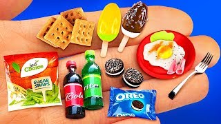 14 MINIATURE FOOD amp THINGS IDEAS TO DIY IN 5 MINUTE CRAFTS [upl. by Airrat892]