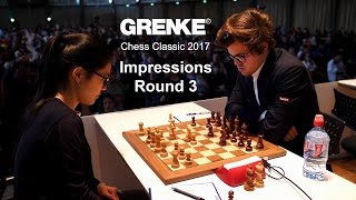 GRENKE Chess Classic 2017  Impressions 3rd round [upl. by Naejeillib172]