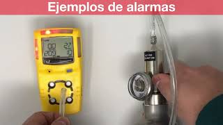 Ejemplos de alarma  Honeywell BW Gasalert Microclip XLX3 [upl. by Anifesoj470]