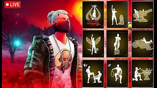 SEASON 1 AND HIP HOP WITH EMOTES 2024 PRESET ALIGHT 💥😈 MOTION FF 💥🎶 freefirelive [upl. by Mychael]