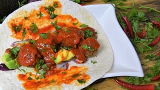 TACOS DE ALBONDIGAS  SALSA PICANTE [upl. by Milurd35]