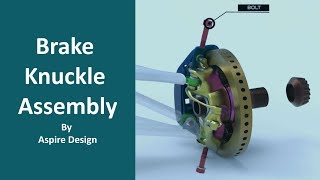 Knuckle Assembly Animation Video  Aspire Design [upl. by Carson376]