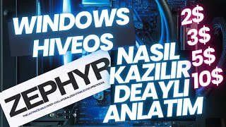 Zephyr Coin Nasıl Kazılır  Detaylı Anlatım  Windows  Hiveos  Türk Borsalarına Gönderme [upl. by Tarazi16]