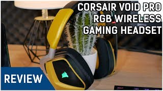 Corsair Void Pro RGB Wireless Gaming Headset Review  GUTER SOUND OHNE KABEL  Mic Test [upl. by Elmore]