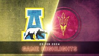 Alaska Hockey vs Arizona State  Game Highlights Feb 23 2024 [upl. by Llertac]