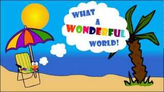 Louis Armstrong  What a wonderful world animation [upl. by Nosam]