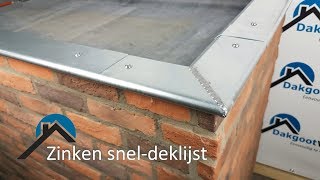 Zinken deklijst monteren zonder solderen [upl. by Nelon434]