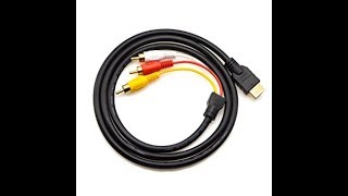 HDMI to RCA cable [upl. by Pernick]