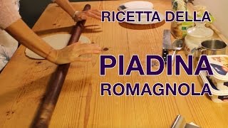 Ricetta Della Piadina Romagnola  Ingredienti della vera Piadina di Romagna originale fatta in casa [upl. by Turpin]