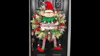 How to Make a Elf Christmas wreath [upl. by Natloz621]