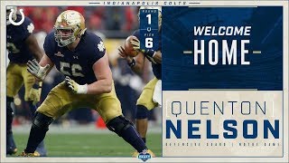 Quenton Nelson Welcome to the Colts 2018 [upl. by Ignatius742]