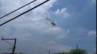 Raven Heliworks Aviation R44 Reven II Kawit flyby [upl. by Ursa]