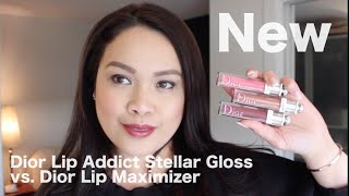 NEW Dior Addict Stellar Gloss vs Dior Lip Maximizer [upl. by Dimond797]