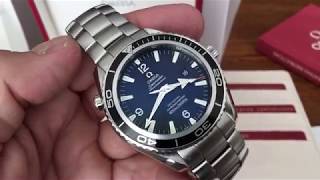 Omega Seamaster Planet Ocean Cal 2500D Full Set with Adjustable clasp modification [upl. by Bashee766]