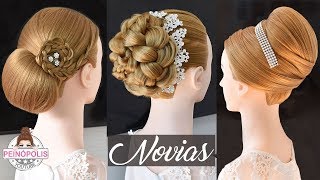 3 Peinados para Novias  Bodas  Fiestas con Trenzas Elegantes de Moda 2024 [upl. by Plunkett6]