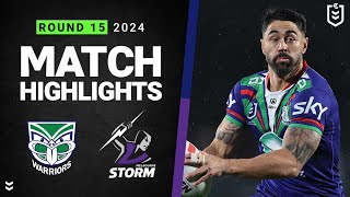 NRL 2024  Warriors v Storm  Match Highlights [upl. by Acinorej457]