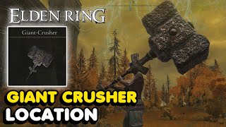 Elden Ring  Giant Crusher Location Colossal Hammer [upl. by Lionello]