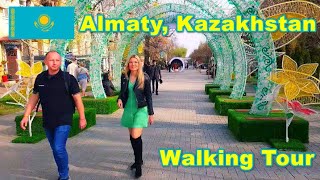 Almaty Kazakhstan 🇰🇿 Walking Tour HD Street Walk in the City Center 2023 [upl. by Debo214]