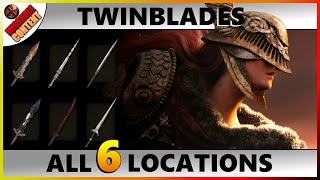 ELDEN RING All Twinblades Weapon Locations Elden Ring [upl. by Goines]