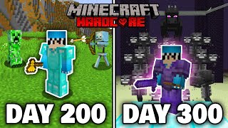 I Survived for 300 Days in HARDCORE Minecraft [upl. by Craddock]