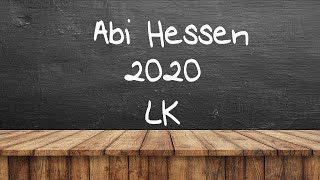 LK C2 14  Lösung MatheAbi Hessen 2020 [upl. by Orpah695]