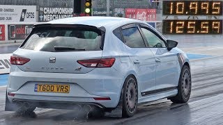 589HP 4WD VRS Seat Leon Cupra at Santa Pod Raceway [upl. by Euqimod518]