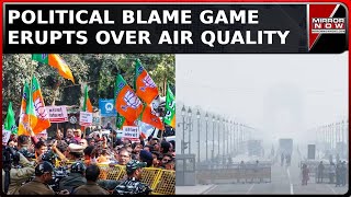 Delhi Air Pollution Air Quality Slips In Poor To Very Poor Category Political Blame Game Erupts [upl. by Atalie870]