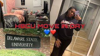 HBCU COLLEGE MOVE IN DAY VLOG 2022  Delaware State University  TUBMAN LAWS HALL [upl. by Droc291]