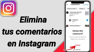 Cómo eliminar tus comentarios en Instagram  Eliminar comentarios de Instagram [upl. by Nairot649]