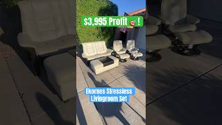 Ekornes Stressless Sofa amp Chair set paid 800 🎯3995 furnitureflip sidehustle profit makemoney [upl. by Lassiter668]