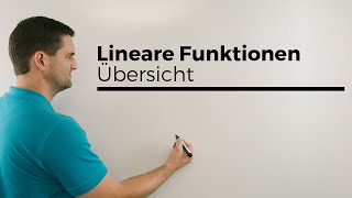 Lineare Funktionen Übersicht mit fast allem Geraden  Mathe by Daniel Jung [upl. by Kaehpos]