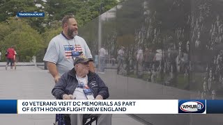 60 veterans visit DC memorials as part of 65th Honor Flight New England [upl. by Melly]