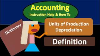 Units of Production Depreciation Definition  What is Units [upl. by Metsky]