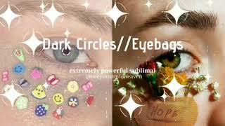 No dark circlesEyebag Subliminal Instant Results  one listen rain sound [upl. by Marquez]