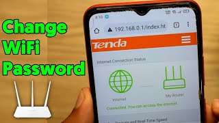 How to Change Wifi Password Tenda Router in Mobile  Sky tech [upl. by Zeuqram875]