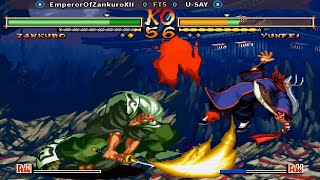 Fightcade 👊 Samurai Shodown 5 Special 👊🏾 EmperorOfZankuroXII 🇰🇷 Vs USay 🇯🇵 FT5 👊 Crazy Ending 👊🏾 [upl. by Veljkov]