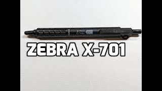 Zebra X701 Ballpoint Pen 07mm Unboxing and Review and Comparison to FxMD [upl. by Ruon489]