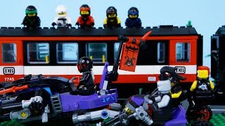 LEGO Ninjago  STOP MOTION  Ninja Train Robbery  LEGO Ninjago Sons of Garmadon  By Billy Bricks [upl. by Ailgna]